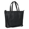 Produktbild: STILORD Rachel Tote Bag Leder Damen Umhängetasche Groß Schultertasche Laptop Handtasche Shopper XL Vintage Echtleder Farbe:schwarz