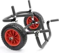 Produktbild: Toboli klappbarer Doppel Transportwagen bis 45 kg für SUP Board, Kanus und Kajaks, Surfwagen mit Polstern und abnehmbare PolyurethanRäder, geräumiger SUP-Wagen 48 x 63 x 36 cm, SUP-Trolley aus Aluminium