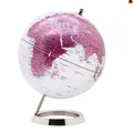 Produktbild: Exerz 25cm Globus Metallic-Rosa Schülerglobus mit einem Rostfreier Stahl -