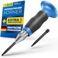 Produktbild: S&R Automatischer Körner/MADE IN GERMANY / 60-130 N mit EXTRA 1 Ersatzspitze und Ergo-Griff - Automatik-Körner Ankörner, Vorkörner