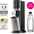 Produktbild: SodaStream Wassersprudler Titan ohne CO2-Zylinder, 1x 1L Glasflasche und 1x 1L Kunststoff-Flasche