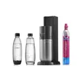 Produktbild: SodaStream Duo Wassersprudler Sprudelmaschine 2 Flaschen 1 Co2 Zylinder Schwarz