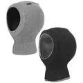 Produktbild: MAXIMO Strickmütze (1-St) Balaclava, Made in Germany grau|schwarz 47 cm
