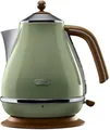 Produktbild: DeLonghi Icona Vintage KBOV 2001.GR Wasserkocher, 1,7l, 2000 W, olive grün