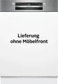 Produktbild: BOSCH teilintegrierbarer Geschirrspüler Serie 4 SMI4EVS09E, 14 Maßgedecke, Automatische Türöffnung für Effizienz, flexible Körbe & Schubladen