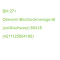 Produktbild: BM 27+ Oberarm-Blutdruckmessgerät (weiß/schwarz) 60418 (4211125604189)