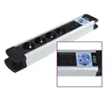 Produktbild: Aluminium Master Slave  Steckdosenleiste 5-fach Schutzkontakt 1,5m Kabel MS2500