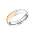 Produktbild: Amor Ring Edelstahl Unisex Damen Herren Ringe, Bicolor, Kommt in Schmuck Geschenk Box, 9621965