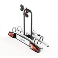 Produktbild: cartrend Kupplungs-Fahrradträger Alu Active, passend für 2 Fahrräder, Fahrradträger Kupplung, Fahrradträger Auto, Träger Auto, schwarz-silber