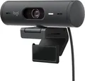 Produktbild: Logitech Brio 500 Full-HD-Webcam mit Auto-Lichtkorrektur, Zeigemodus USB-C-Kabel