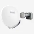 Produktbild: Fuba 85cm Satellitenschüssel weiß Set Quad LNB 4 Teilnehmer (HDTV,4K/8K)