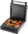 Produktbild: George Foreman Kontaktgrill & Panini- / Sandwichgrill [Smokeless - 87% weniger Rauch] Tischgrill (abnehmbare & spülmaschinengeeignete Grillplatten, 200°C Grilltemperatur, Edelstahlgehäuse) 28000-56