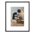 Produktbild: Hama Bilderrahmen Sevilla DIN A4 21x29.7 cm Passepartout 15x20 cm Schwarz Glas
