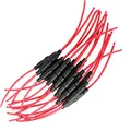 Produktbild: Gebildet 5 x 20mm AGC-Sicherungshalter, Inline-Schraub-Typ mit 16 AWG Draht, 32V 20A Sicherungskasten für Schnell-Schlag Glassicherung (15Stück)