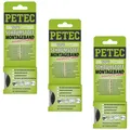 Produktbild: Petec 3x Montageband Schwarz 12 mm X 1mm X 2m Sb-Karte