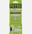 Produktbild: PETEC Schaumstoff-Montageband doppelseitiges Klebeband Leisten schwarz 2m x 12mm