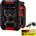 Produktbild: Einhell TE-CR 18 Li Akku-Radio DAB+ FM Bluetooth AUX USB Rot/Schwarz (3407995)