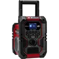 Produktbild: Einhell TE-CR 18 Li Akku-Radio DAB+, FM Bluetooth®, AUX, USB   Rot/Schwarz