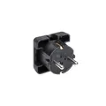 Produktbild: BACHMANN Schutzkontaktstecker, schwarz flach