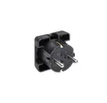 Produktbild: Bachmann Bachmann 911170 Schutzkontakt-Flachstecker 250 V Schwarz Steckernetzteil
