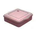 Produktbild: Lunchbox ToGo, mit Deckel, 210 x 70 x 220 mm 05200066-00000 , 1 Stück, Farbe: rot/transparent