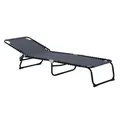 Produktbild: Outsunny Klappliege, BxHxL: 58 x 26 x 197 cm, Mesh - grau