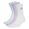 Produktbild: adidas Unisex Cushioned Crew Socks 3 Pairs, Powder Plum/White/Halo Mint, 8.5-10