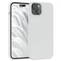 Produktbild: EAZY CASE Premium Silikon Handyhülle kompatibel mit iPhone 15 Plus Slimcover mit Kameraschutz und Innenfutter, Silikonhülle, Schutzhülle, Bumper, Handy Case, Hülle, Softcase, Weiß