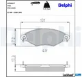 Produktbild: Delphi LP1617 Bremsbelagsatz für Scheibenbremse Bremsbelagsatz