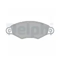 Produktbild: DELPHI LP1617 Bremsbelagsatz, Scheibenbremse für PEUGEOT, Vorderachse