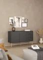 Produktbild: andas Sideboard Bodo, Aufbewahrung, Schubladenschrank, Sideboard, Kommode mit 2 Türen, 3 Schubladen, Breite 147 cm