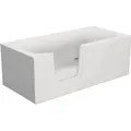 Produktbild: Badewanne mit Tür SCHULTE Q1 Tür links 180 x 80 cm alpinweiß mit Front- und Seitenschürze alpinweiß D80092L4 - Weiß