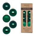 Produktbild: Weihnachtskugeln Glas 6cm 20 Stück - matt & glänzend - Christbaumkugeln Weihnachtsbaumkugeln für Weihnachten - Christbaumschmuck & Weihnachtsbaumschmuck Dunkelgrün - Fir Green