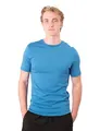 Produktbild: Occulto Herren 100% Merino Shirt (Modell: Montreal) Azurblau S