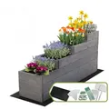 Produktbild: Modo24 Hochbeet ZP07 Kräuterbeet, Gartenbeet, Pflanzkasten, Blumenbeet, Gemüsegarten, für Garten und Terrasse, Kiefernholz Massivholz, Höhe 36 cm, 3 Farben beige|grau 30 cm x 54 cm x 120 cm