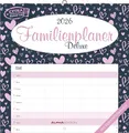 Produktbild: Alpha Edition - Familienplaner Deluxe Kalender 2026 – 30x30 cm – Broschürenkalender mit 5 Spalten & Platz für Notizen – Familienkalender mit Feiertagen & Ferienterminen – FSC-zertifiziert