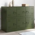 Produktbild: Sideboard Olivgrün 99x39x73 cm Stahl