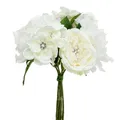 Produktbild: Hochzeitsstrauß mit Perlen edel Strass Rosen Hortensien Dekoration festlich