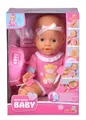 Produktbild: Simba 105030069 - New Born Baby Puppe, Vollvinylpuppe mit Trink- und Nässfunktion, mit Geburtsurkunde und Zubehör, 4 Teile, 30cm, Babypuppe, ab 3 Jahre