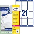 Produktbild: AVERY Zweckform Abziehhilfe QuickPEEL,ultragrip Adressetiketten L7160-40 Selbstklebend DIN A4 Weiß 6,35 x 3,81 cm 40 Blatt à 21 Etiketten