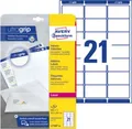 Produktbild: Avery Zweckform Adressetiketten L7160-40, mit ultragrip, geeignet für Laserdrucker, 63,5 x 38,1 mm, 840 Stück/40 A4-Bogen, 100 % FSC®-Papier, weiß 164475