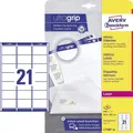 Produktbild: AVERY Zweckform QuickPEEL Adress-Etiketten 63,5 x 38,1 mm 840 Etiketten