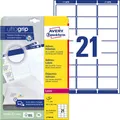 Produktbild: AVERY Zweckform Adressetiketten L7160-40 weiß 63,5 x 38,1 mm, 40 Blatt