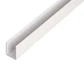 Produktbild: Alberts U-Profil U-Stahl U-Eisen Kunststoff, weiß 1000 x 18 x 10 mm