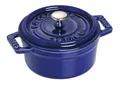 Produktbild: Staub rund Cocotte Bräter Gusseisen 22 cm dunkelblau Kochtopf Kochgeschirr 2,6 L