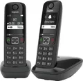 Produktbild: Gigaset AS690 Duo - 2 Schnurlose DECT-Telefone - kontrastreiches Display - brillante Audioqualität - einstellbare Klangprofile - Freisprechfunktion - Anrufschutz, schwarz [Deutsche Version]