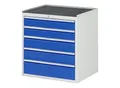 Produktbild: Rau Schubladenschrank m. Anti-Rutsch-Matte 5 Schubl.-XL 2x120 2x150 1x180mm (03-XL5.11A-MT.11)