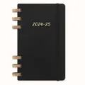 Produktbild: 2025 12M SPIRAL ACADEMIC PLANNER L BLACK SOFT NEU