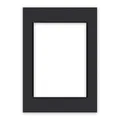 Produktbild: nielsen Conservation Passepartout Karton 1,5 mm | Außenformat 29,7x42 cm (DIN A3) für Bildformat 21x29,7 cm (DIN A4) | Schwarz | glatte Oberfläche