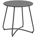 Produktbild: Gartenbeistelltisch Austin Metall, modern rund, anthrazit, Ø 45 cm, pulverbeschichtet
